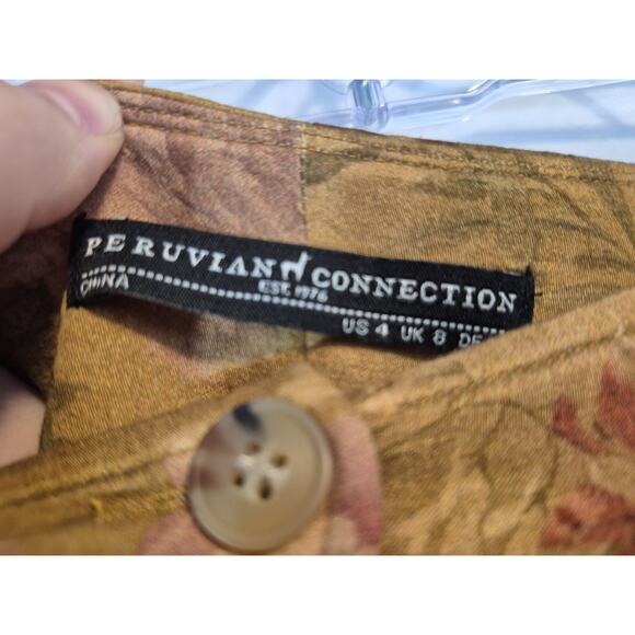 New Peruvian Connection Sonnet Multicolor Floral Maxi Skirt 4 - Picture 5 of 7